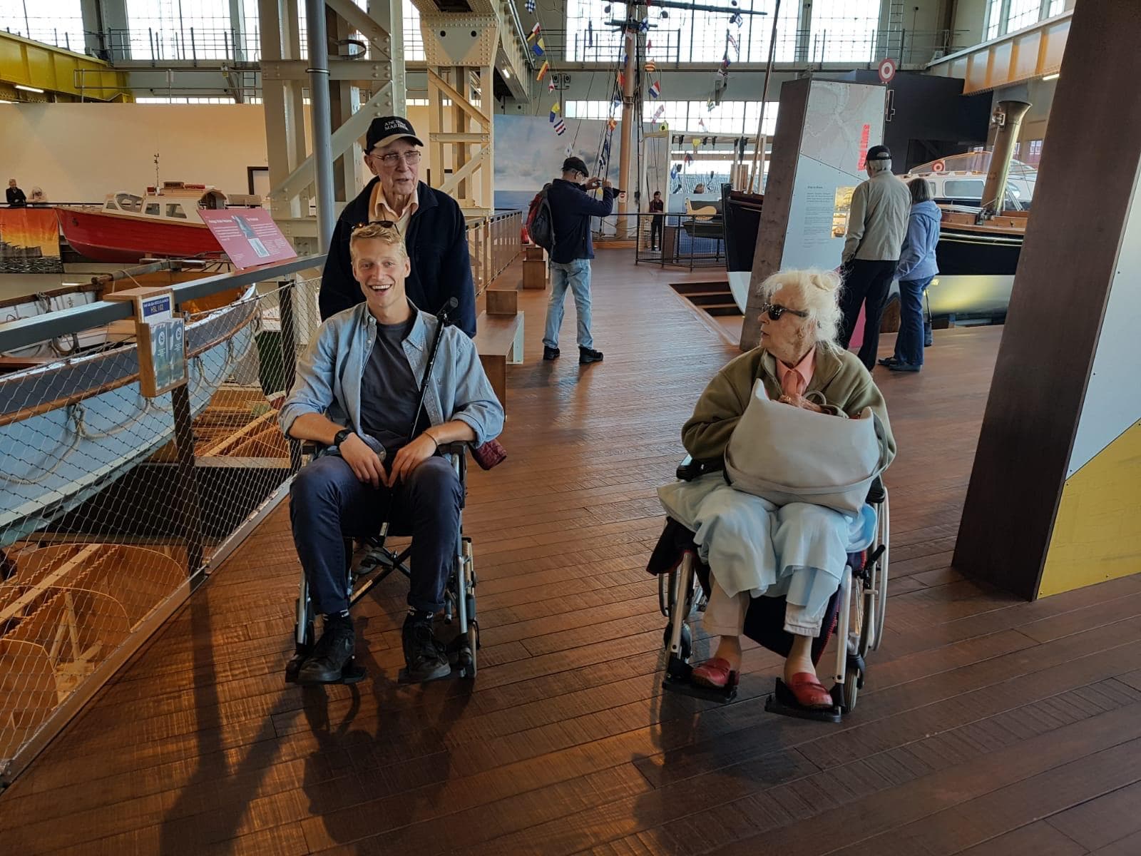 Tristan with his grandparents
